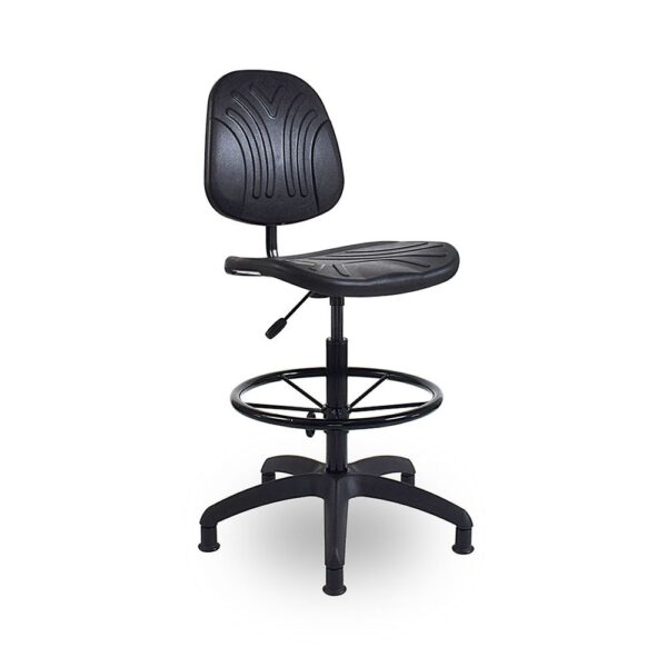 WC9 - Works Draughtsman Chair (Black) - Image 5