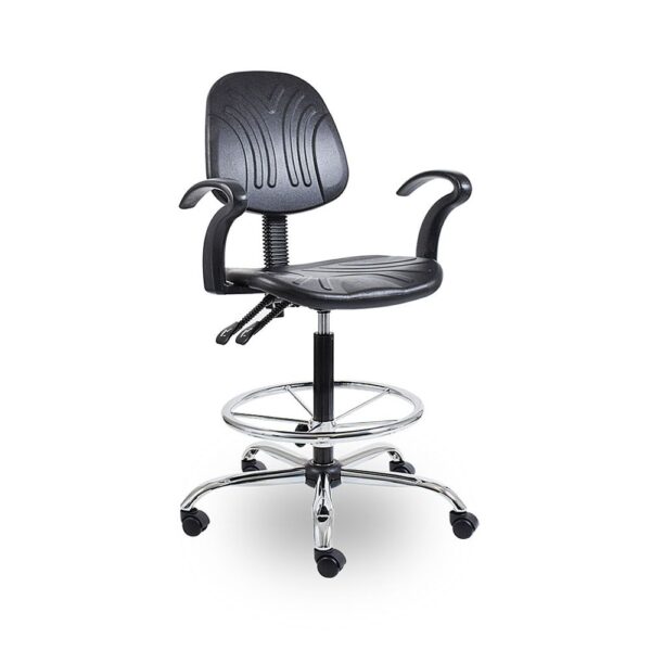 WC9SYC - Works Draughtsman Chair (Black) - Image 5