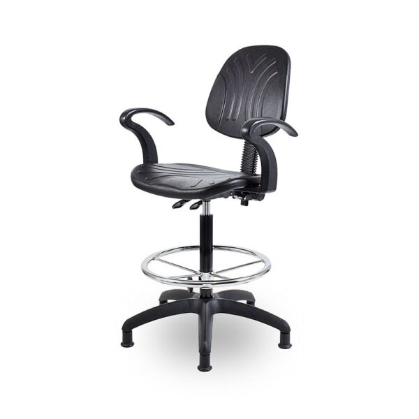 WC9SYC - Works Draughtsman Chair (Black) - Image 4