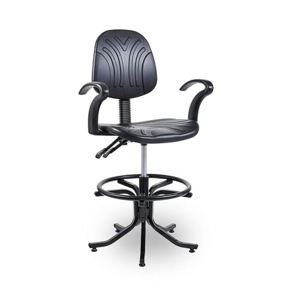 WC9SYC - Works Draughtsman Chair (Black) - Image 3