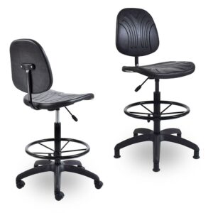 WC9 - Works Draughtsman Chair (Black)