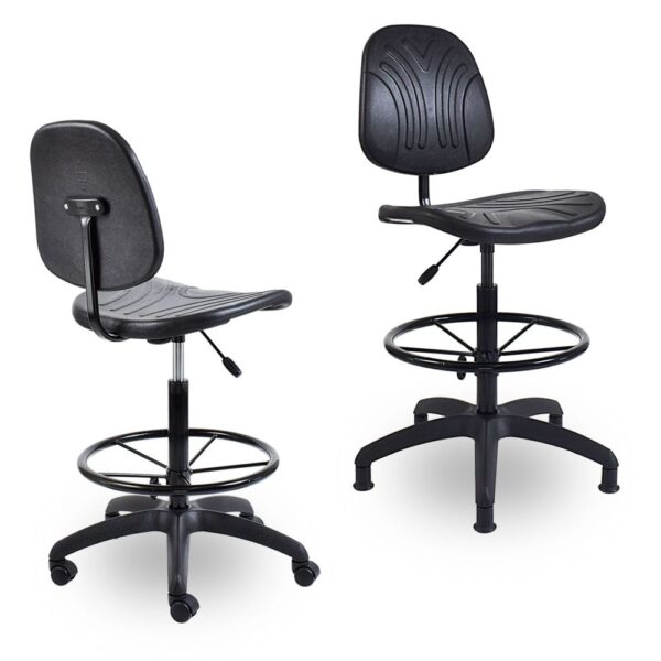 WC9 - Works Draughtsman Chair (Black)